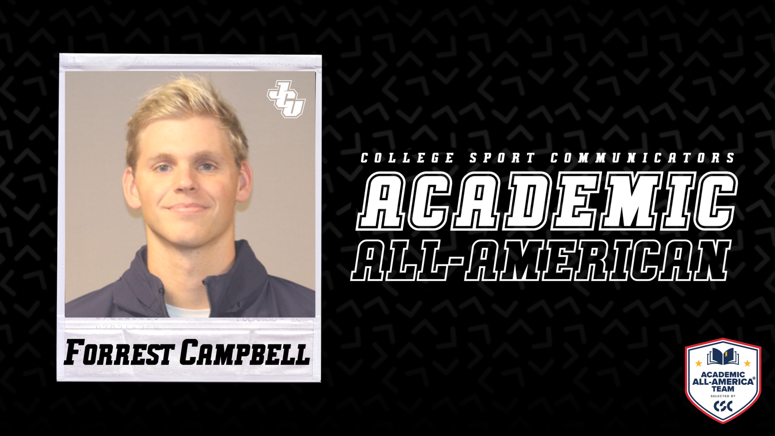 Forrest Campbell Becomes JCU Swimming &amp; Diving's First Repeat Academic All-America
