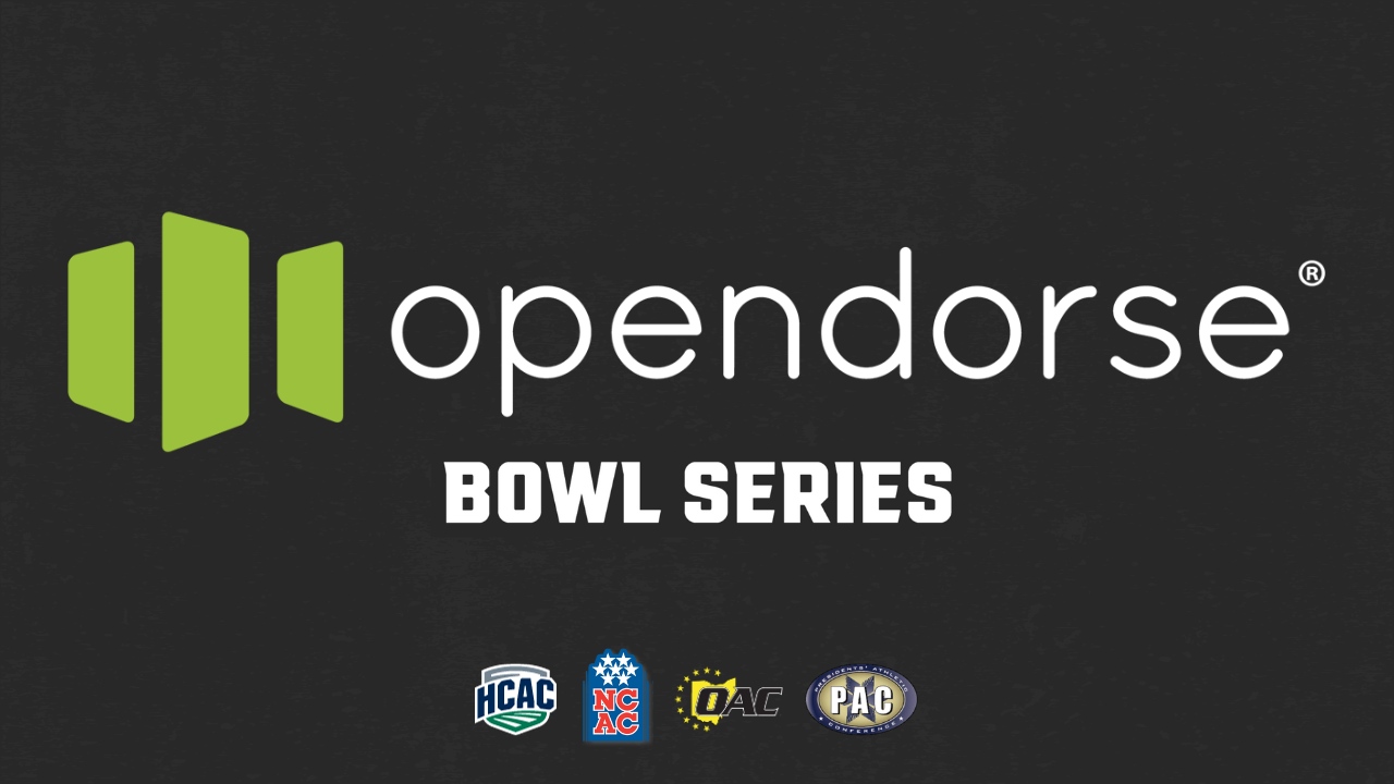 Historic Division III Football Bowl Series Comes to Hall of Fame Village with Opendorse Support