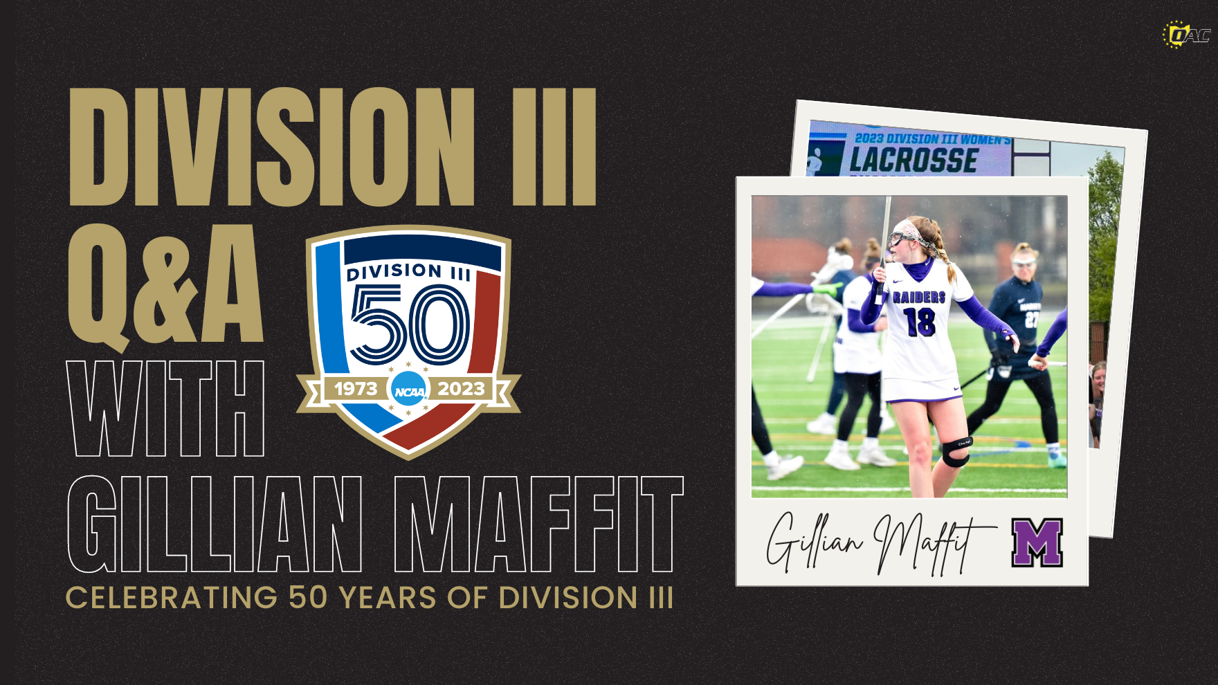 Division III Q&amp;A with Mount Union's Gillian Maffit