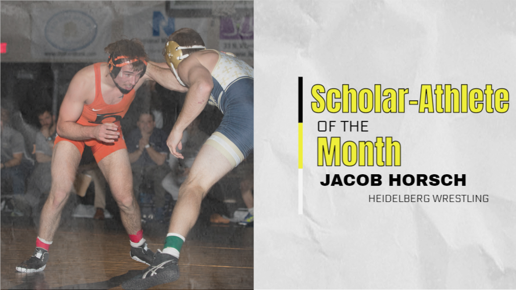 January Scholar-Athlete of the Month | Jacob Horsch, Heidelberg Wrestling