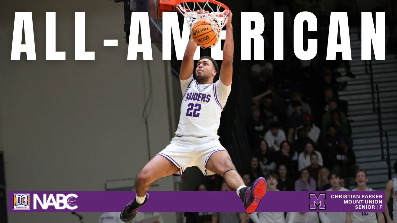 Mount Union's Christian Parker Named All-American by D3Hoops.com and NABC