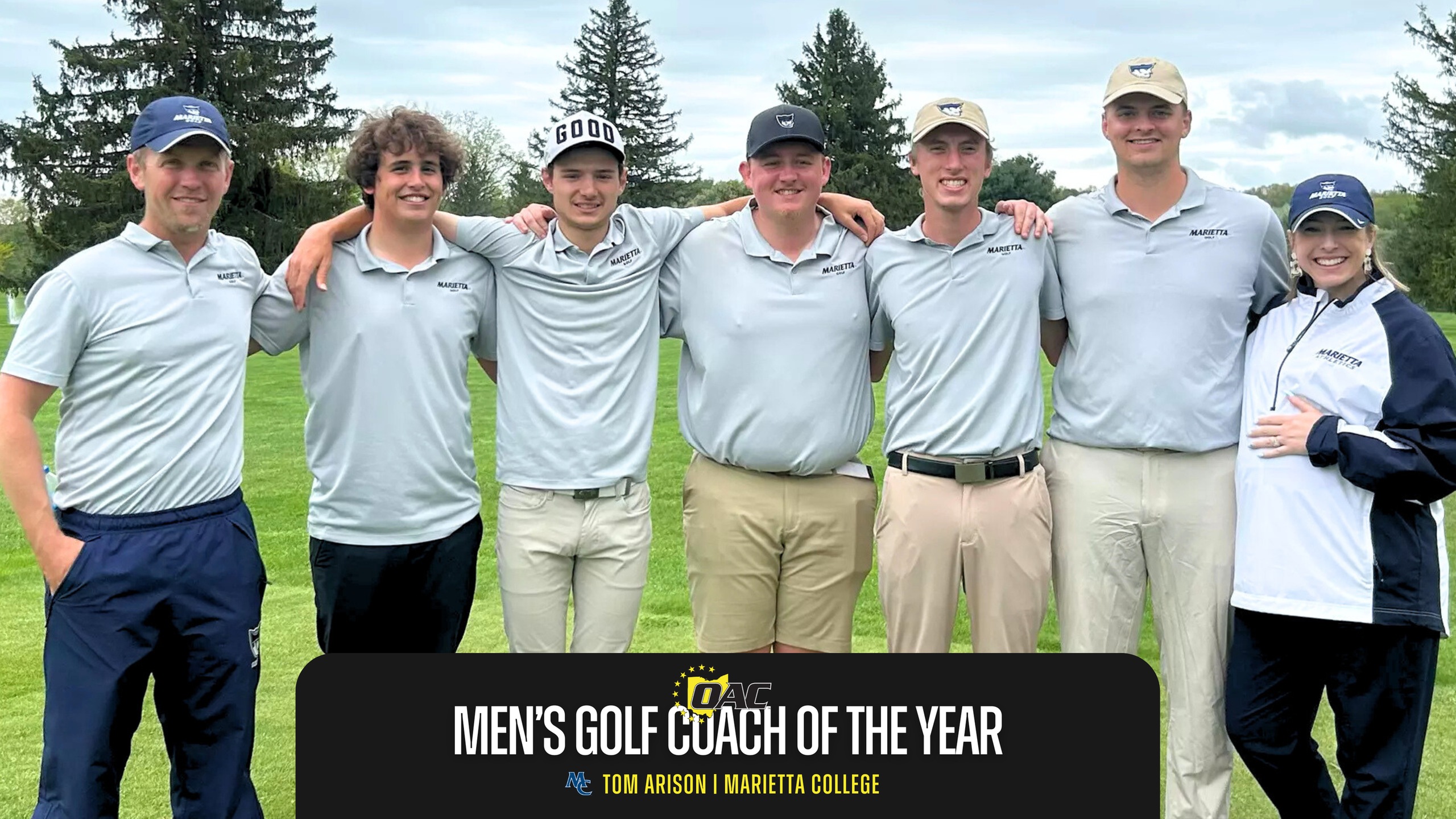 Marietta's Tom Arison Named 2025 Men's Golf Coach of the Year