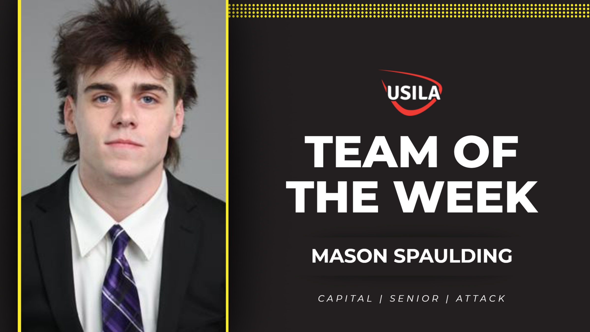 Capital's Mason Spaulding Selected to USILA National Team of the Week