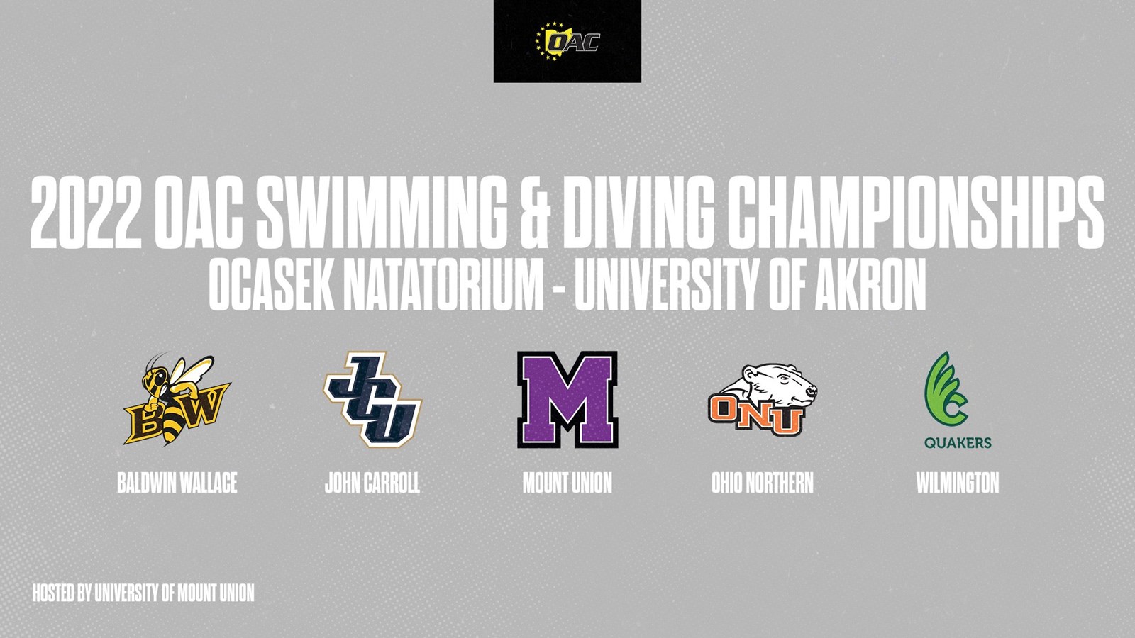 Mount Union set to host 2022 Swimming &amp; Diving Championships February 16-19