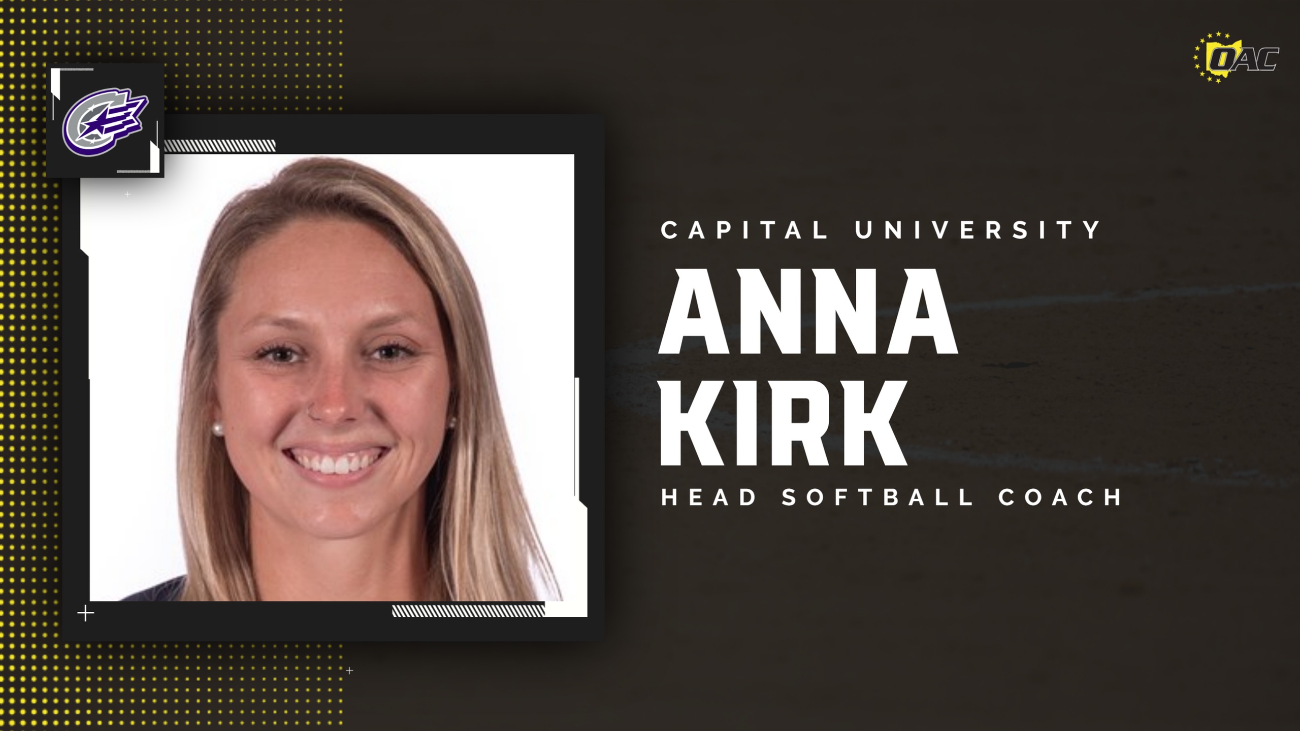 Anna Kirk Hired as Capital University Softball Head Coach