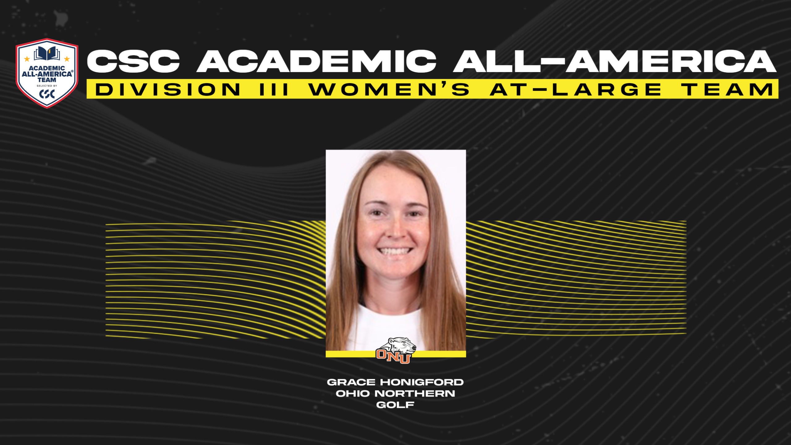ONU's Grace Honigford Lands on CSC Academic All-America Team
