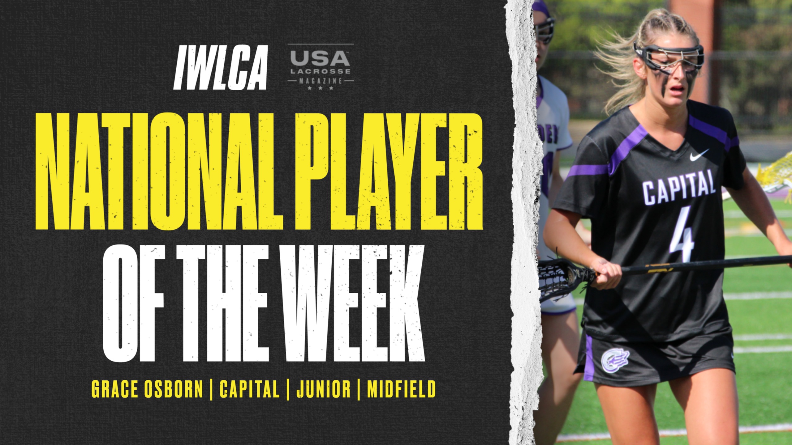 Grace Osborn Named IWLCA/USA Lacrosse Magazine National Player of the Week
