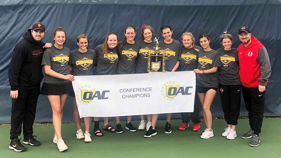 Otterbein Women's Tennis Wins OAC Tournament Championships