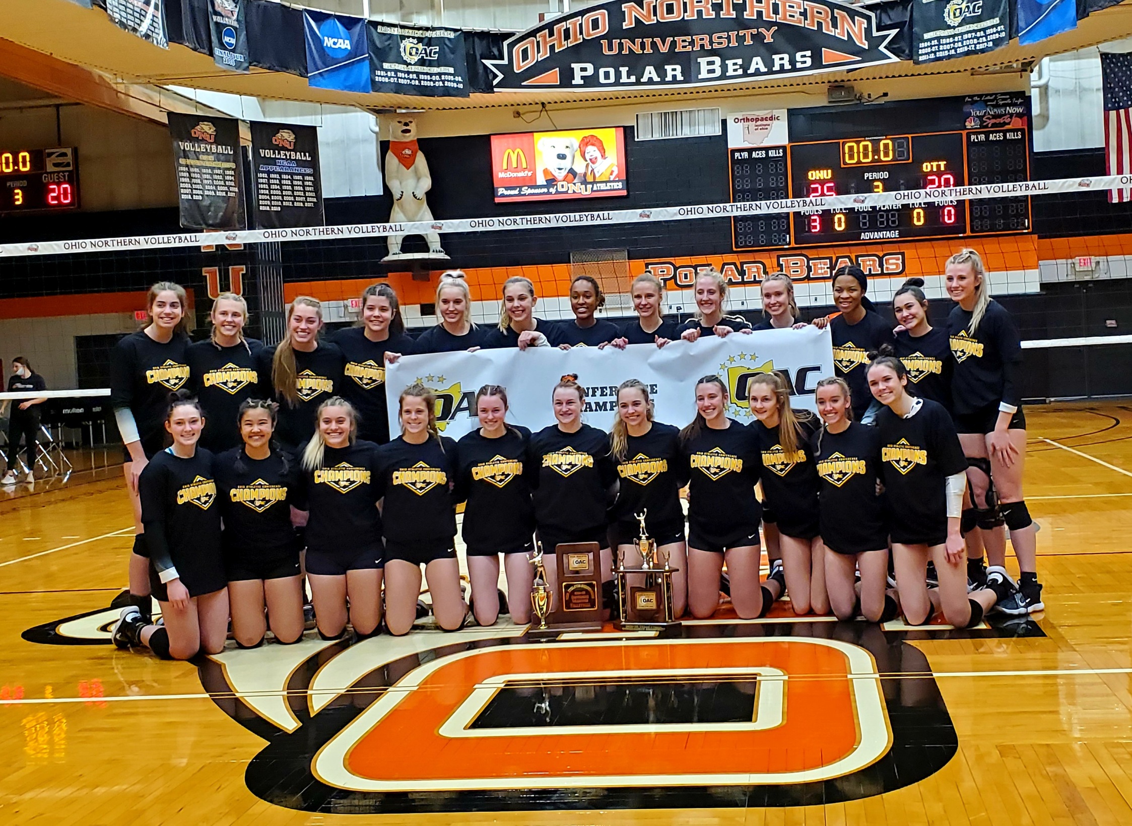 Ohio Northern Volleyball Wins OAC Tournament Title