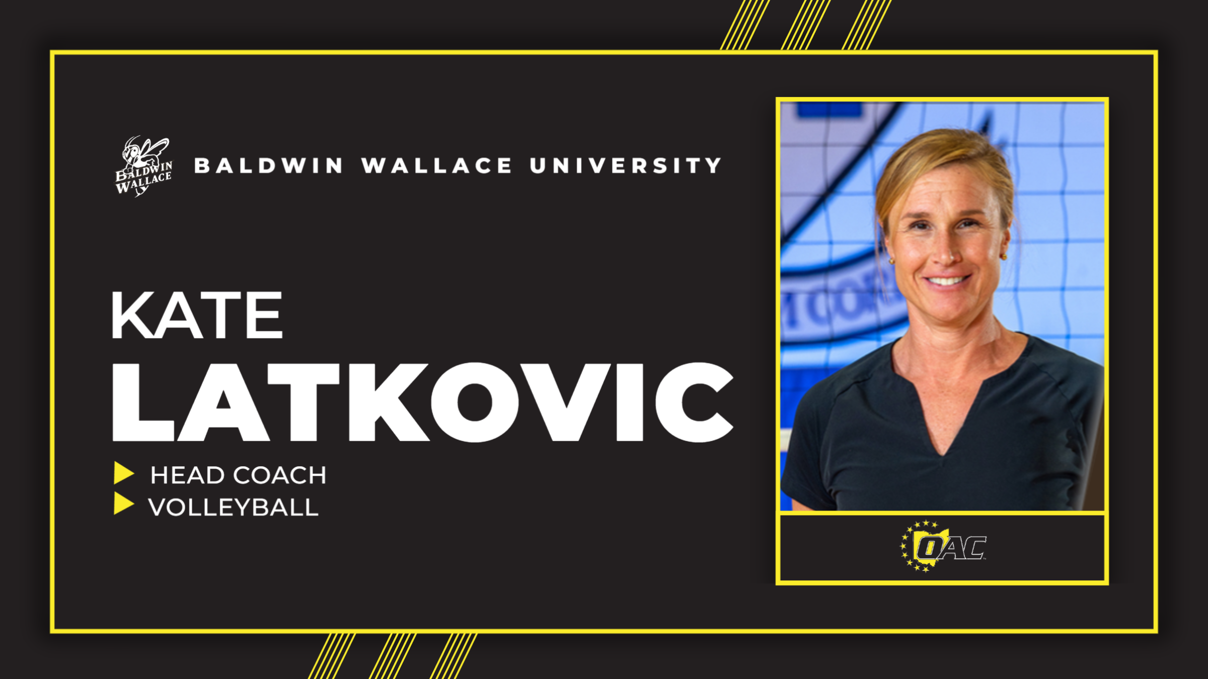 Kate Latkovic Named Baldwin Wallace Volleyball Head Coach
